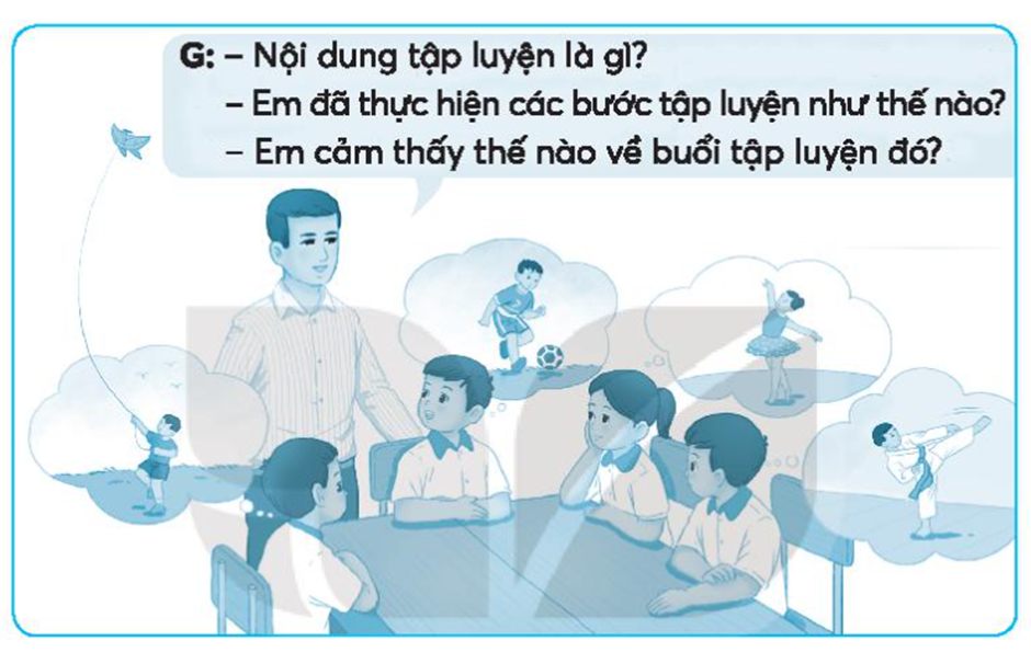 Viết 2 – 3 câu kể về một buổi tập luyện của em (VD: tập hát, tập thể dục (ảnh 1)