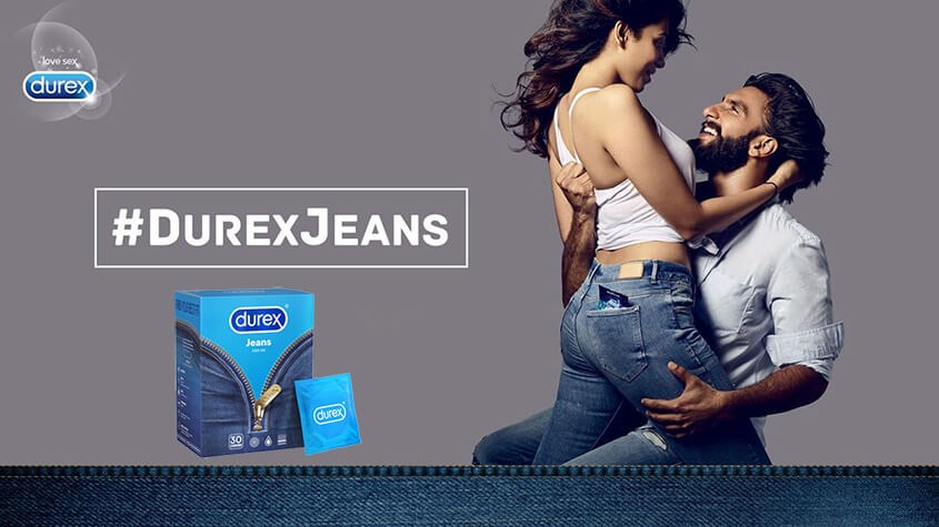 Durex Jeans được tăng cường thêm gel bôi trơn dọc thân bao