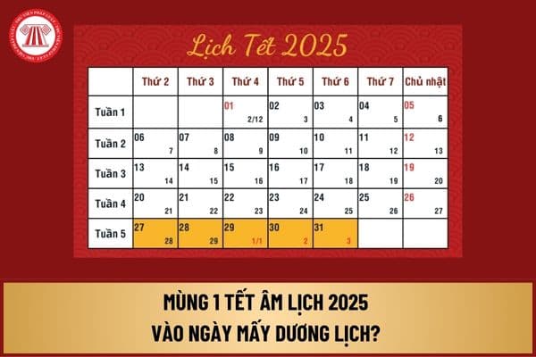 Lịch Tết Âm lịch 2025