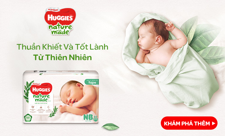 Tã cao cấp Huggies Platinum Naturemade