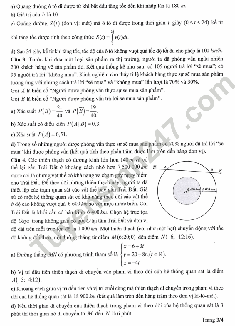 Bo GD cong bo de minh hoa tot nghiep THPT 2025 - Tat ca cac mon