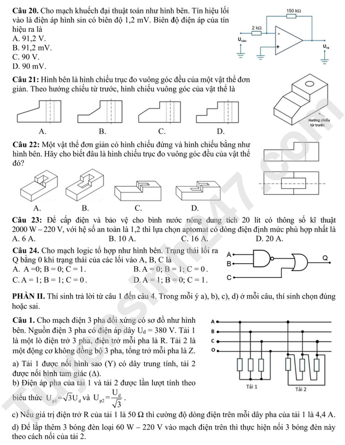 Bo GD cong bo de minh hoa tot nghiep THPT 2025 - Tat ca cac mon